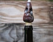 Raku Bottle Stopper Ghoul - Scred
