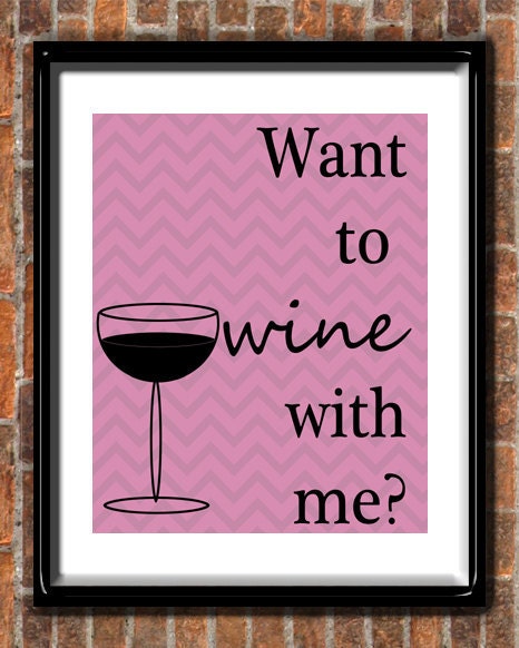 Wine Print (Customizable - View for more examples)