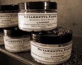 Five jars of Personalized Lavender Shea Butter, Bridesmaid favors