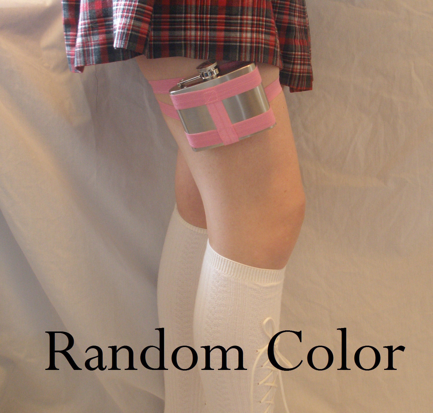 Flask Garter - 4oz Flask - Random color - Be surprised and get a discount