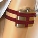 Flask Garter - 4oz Flask - Carmine Red - flasks for women