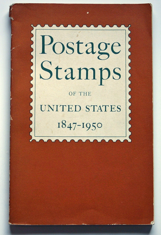 Vintage very rare Book Postage Stamps of the United States 1847-1950 by the USPS Descriptions of Stamps