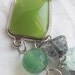 Seascape: Aqua Blue and Mint Green glass and Silver Bracelet with Starfish Toggle