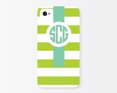 iPhone 5 or 4/4s Case - Custom Apple Flag, Monogrammed