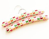 Baby / Toddler / Children's Padded Coat Hangers. Butterflies. Set of Two.