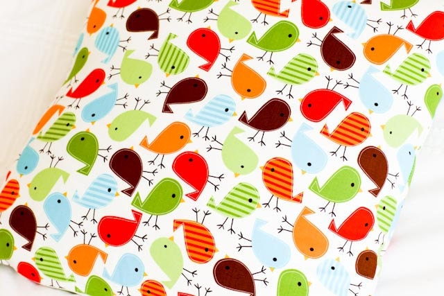 Children's Throw Pillow - Birds