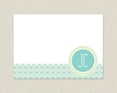 Personalized Stationery Set / Personalized Stationary Set / Calm Waves Note Cards