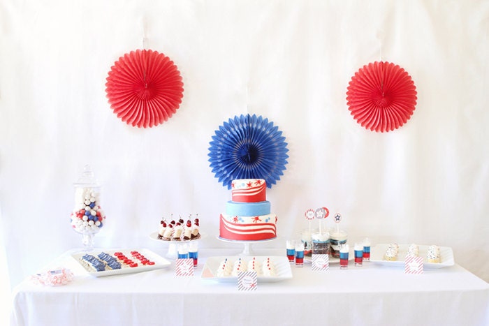 NAUTICAL or PATRIOTIC Custom Party Printables - as seen on Lauren Conrad