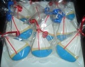 Sailboat Cookies 2 Dozen (Bagged)