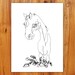 Blind Contour Horse II - Original Ink Drawing