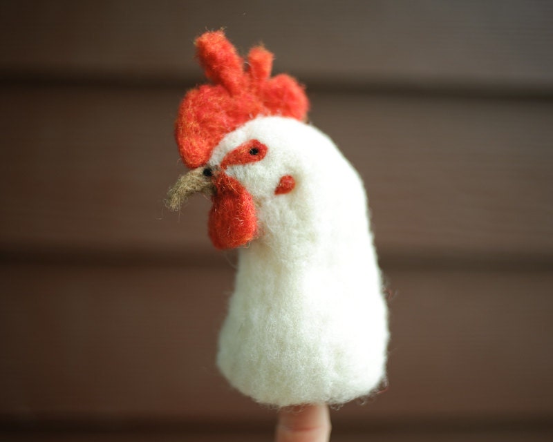 Hen Finger Puppet