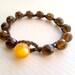 Crochet wrap brown bracelet, brown bracelet, spring, 2012,boho,bohemian,chic, shabby, beach bracelet