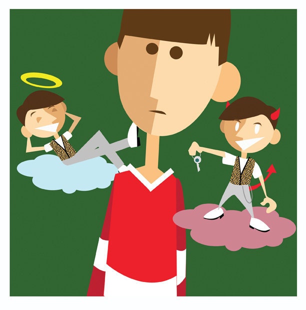 Ferris Bueller Good vs Evil - Original Artwork - 8.5" x 8.5" Ferris & Cameron Frye Print Classic 80s