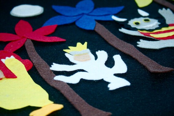 Where the Wild Things Are - Felt Board Flannel Board Story Set Kids Stories