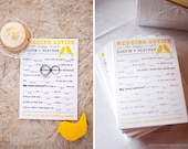 Wedding Advice Card - Mad Libs