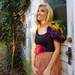 RESERVED FOR COURTNEY Mardi Gras Colored Feather Epaulette Set