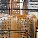 44 x 24 Abstract Acrylic Painting on large Canvas City Skylines Art Deco Sand art Brown Textured NEW Ready to hang FREE SHIPPING