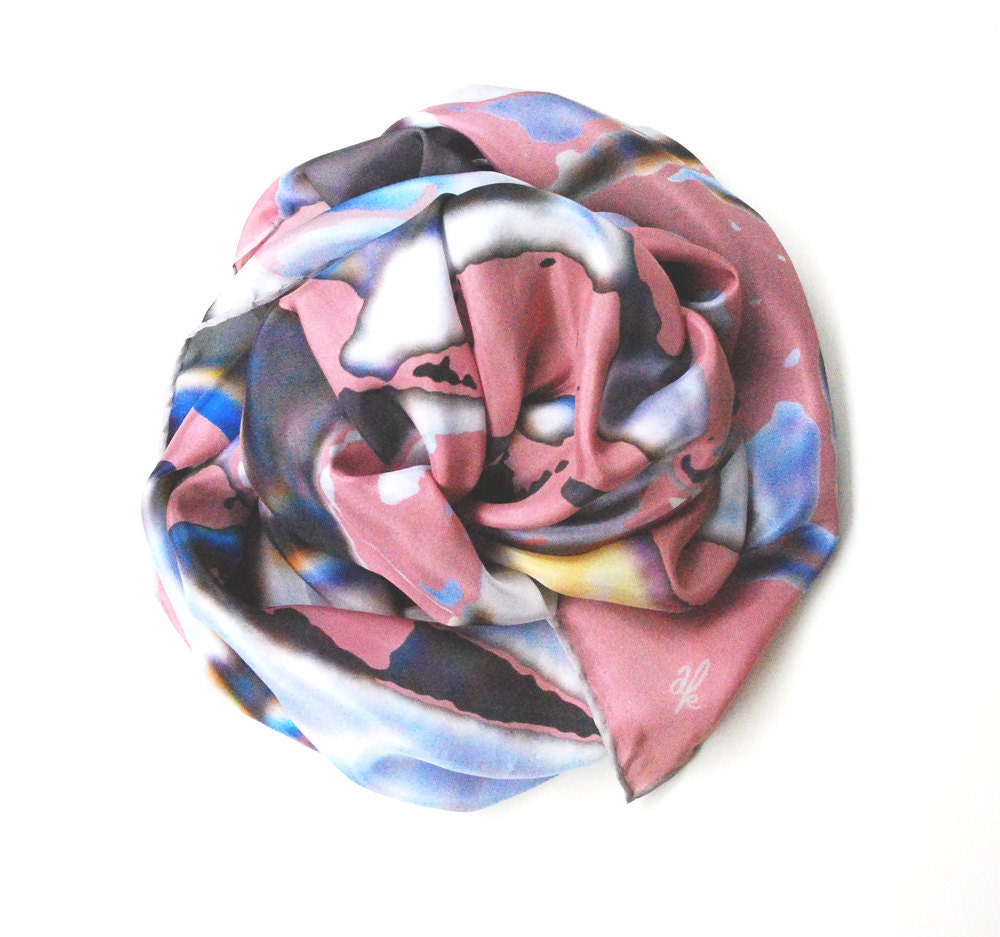 Facets - scarf (pink)