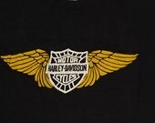 Black 1970's Harley Davidson T shirt