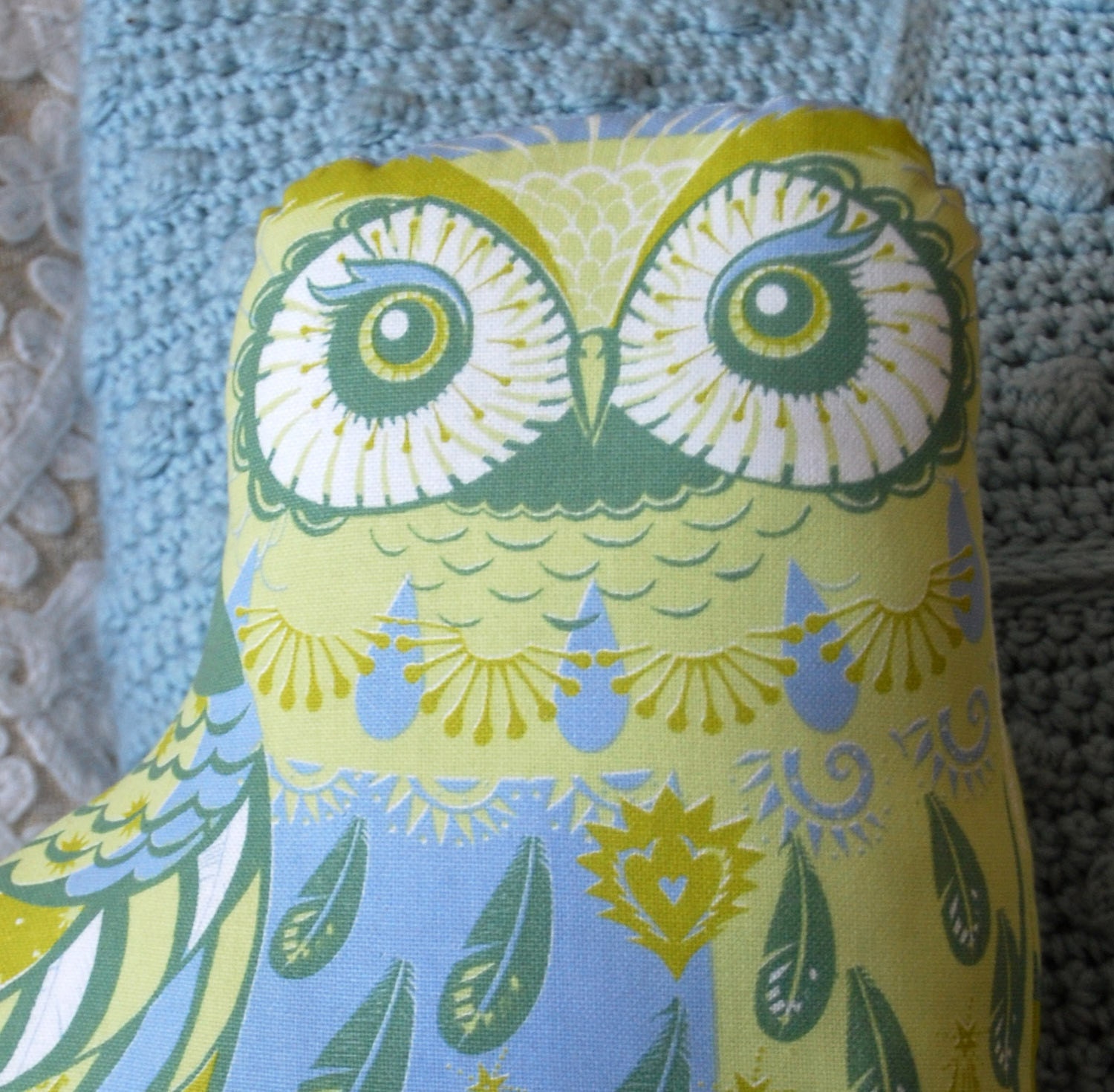 Oswald the Owl Tea Towel / Cloth Kit - A silkscreen design by Sarah Young