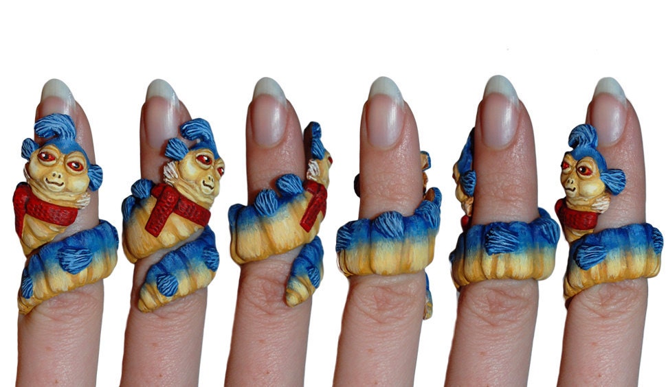 Hand-Made Labyrinth Worm Ring