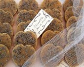 20 Wedding Guest Favors - Lavender & Chamomile Honey Soap Hearts