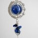 Blue glass bead pendant, Blue Belle