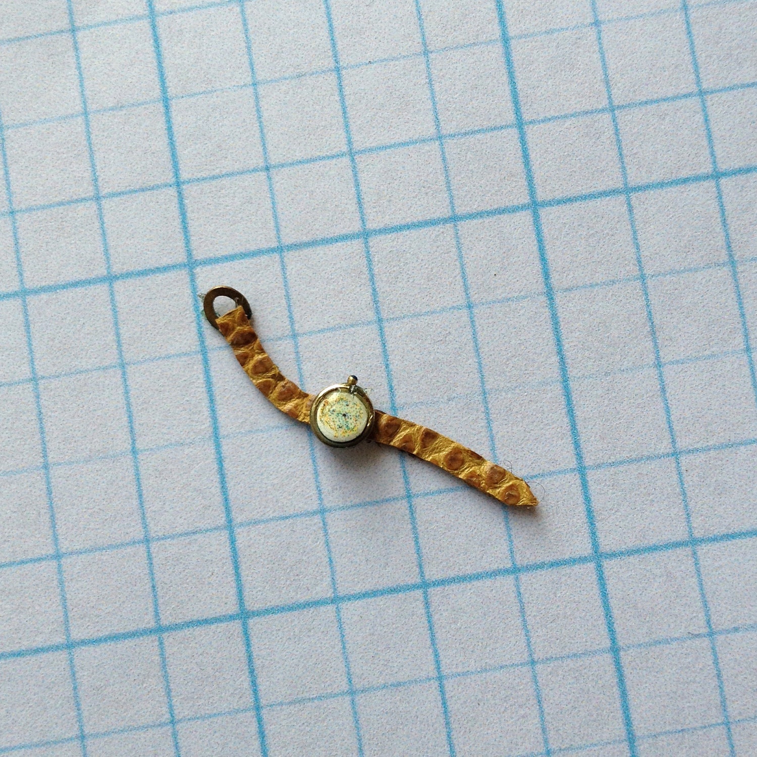 Wrist Watch Tan - by Pat Tyler Leather Miniatures