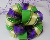 Yellow Green Purple Bow Mothers Day Gift Bow Spring Wedding Pew Bow Handmade Decoration Gifts Bow Birthday Party Decoration Bow