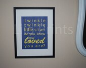 Custom Twinkle Twinkle Little Star Children's Print