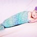 Mermaid Tail Cocoon and Headband Set