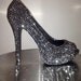 Chrome Studded Crystallized High Heels