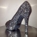 Chrome Studded Crystallized High Heels
