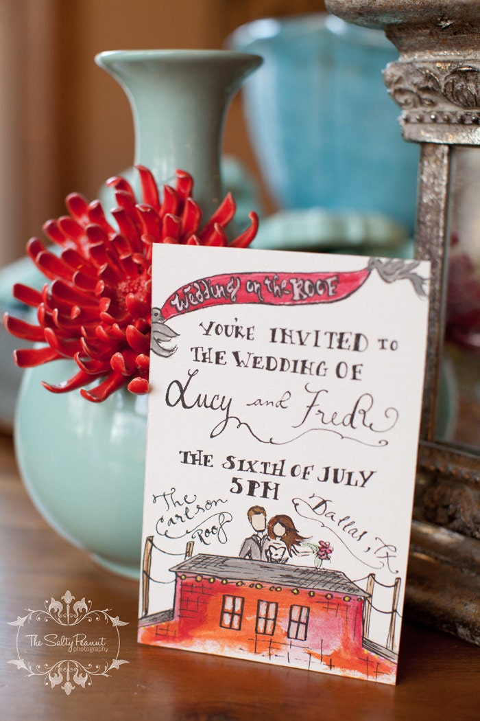Illustrated Wedding Invitations