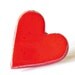 Ceramic Heart Ring, Red