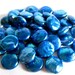 10mm round freshwater coin pearls - deep iridescent blue (12 pieces)