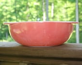 2 Quart Casserole Mixing Pyrex Bowl Salmon Pink