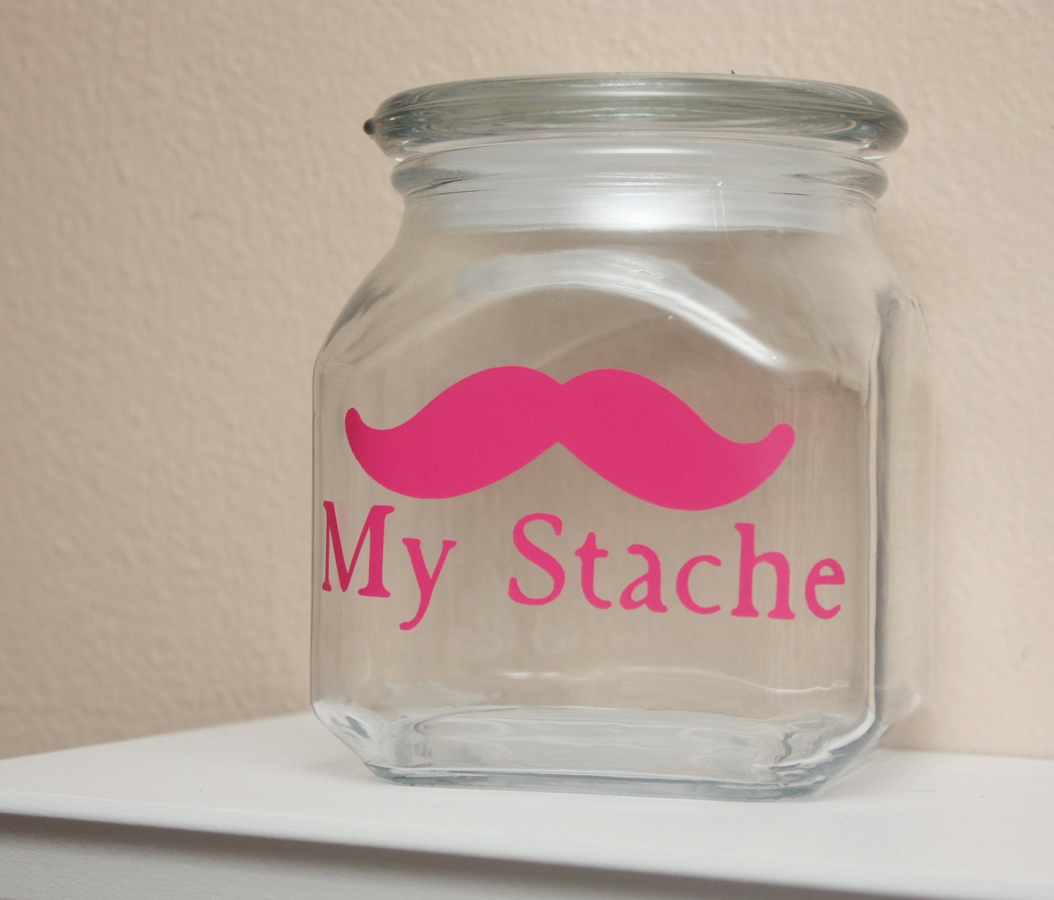My Stache - Mustache Money Jar - Hot Pink