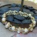 Sale Pending JULIA Vintage Fall Winter Holiday Bridal Lisner Pearl Rhinestone Bracelet
