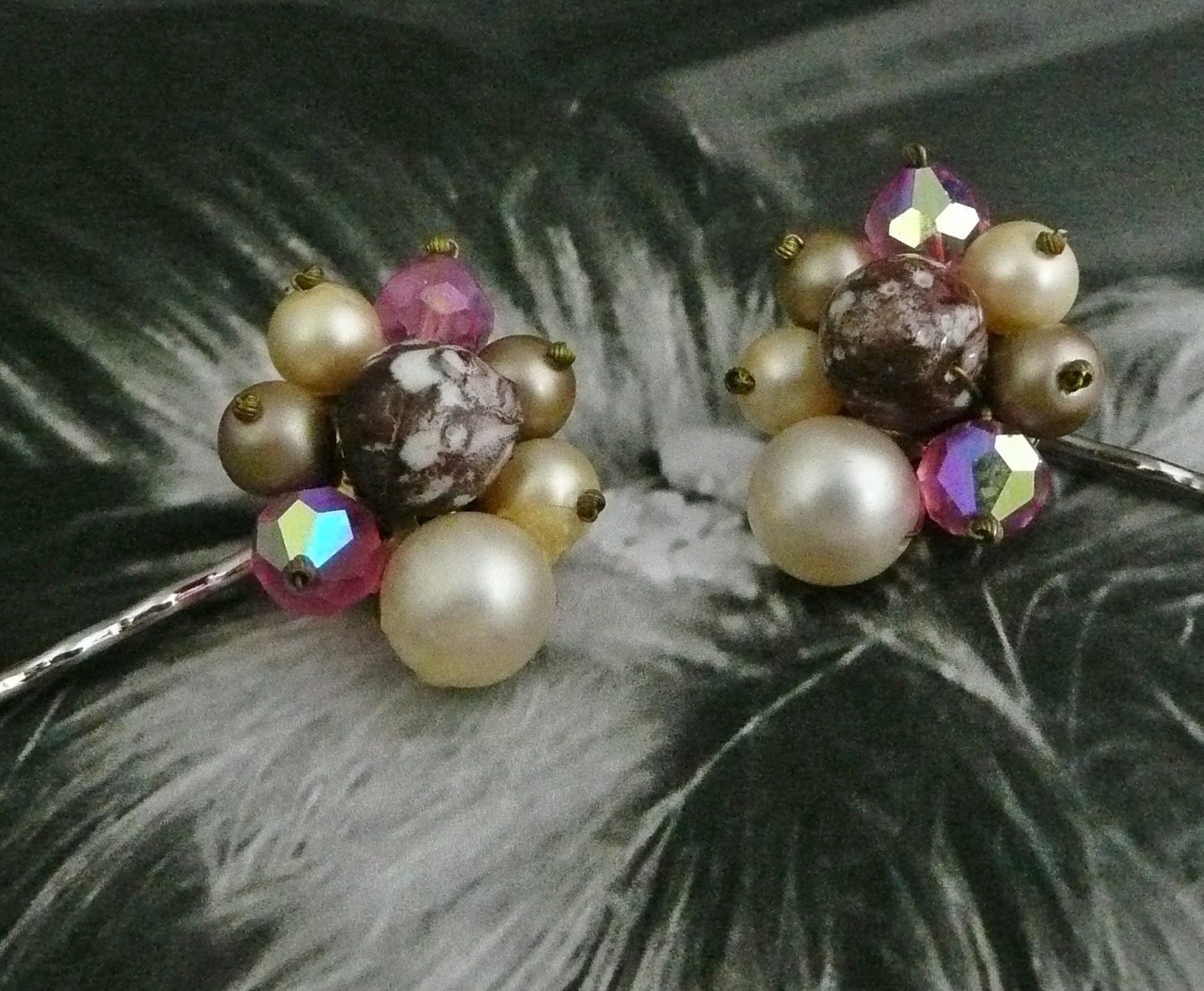 Decorative Spring Pink Pearl Bridal Prom Bobby Pins