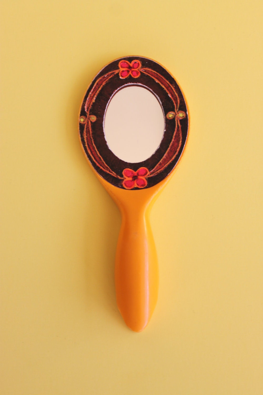 Lovely Mod Lady Hand Mirror
