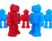 Robot Soap - Robot Party Favors - Set of 10