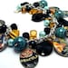 Vintage Monster Movie Posters Charm Bracelet Beaded Altered Art Pictures Beads Silver Plated Cha Cha Retro Horror