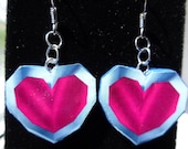Heart container earrings Zelda ocarina of time LOZ