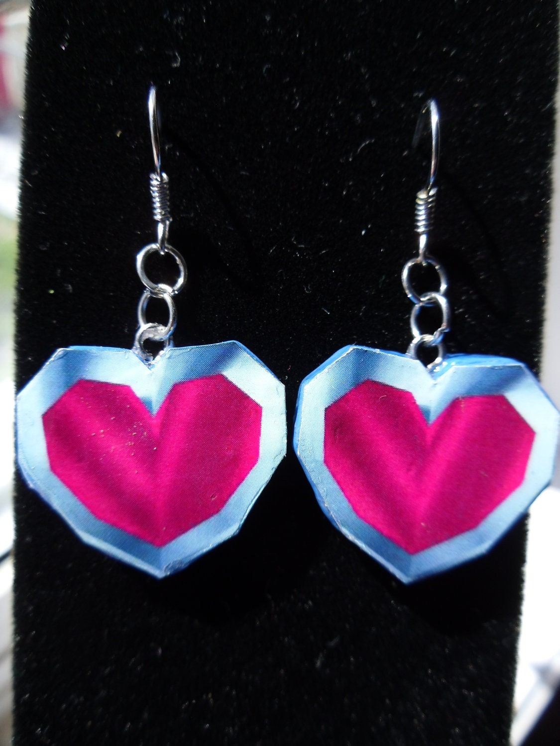 Heart container earrings Zelda ocarina of time LOZ