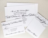 Printable Wedding Invitation - Calligraphy