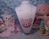 Pink Rilakkuma Necklace