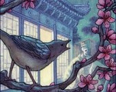 Nightingale Fairy Tale Illustraton 11x14