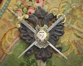 Vintage Spanish Coat of Arms Crest