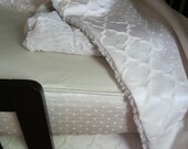 Signature Baby Quilt: Oatmeal & Cream Luxe Cotton, Custom Made to Order